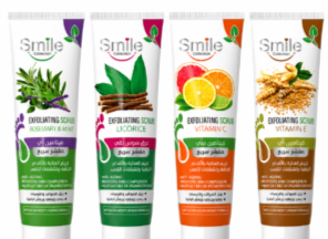 Smile Collection foot cream tubes in four softening variants