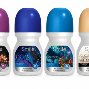 Smile Collection 50 ml deodorant roll-ons in assorted scents