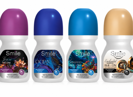 Smile Collection 50 ml deodorant roll-ons in assorted scents
